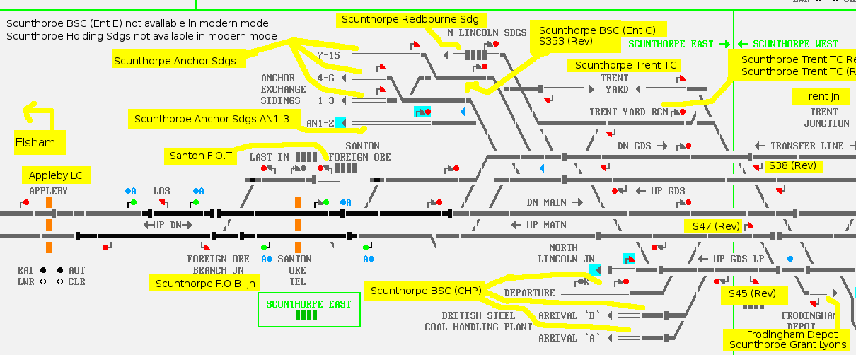 Scunthorpe East map with location annotated